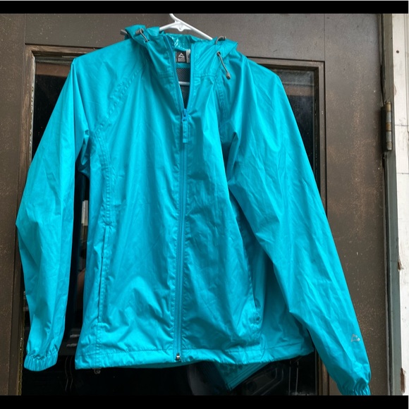 Alpine Design Jackets & Coats Alpin Design Aqua Blue Rain Full Zip